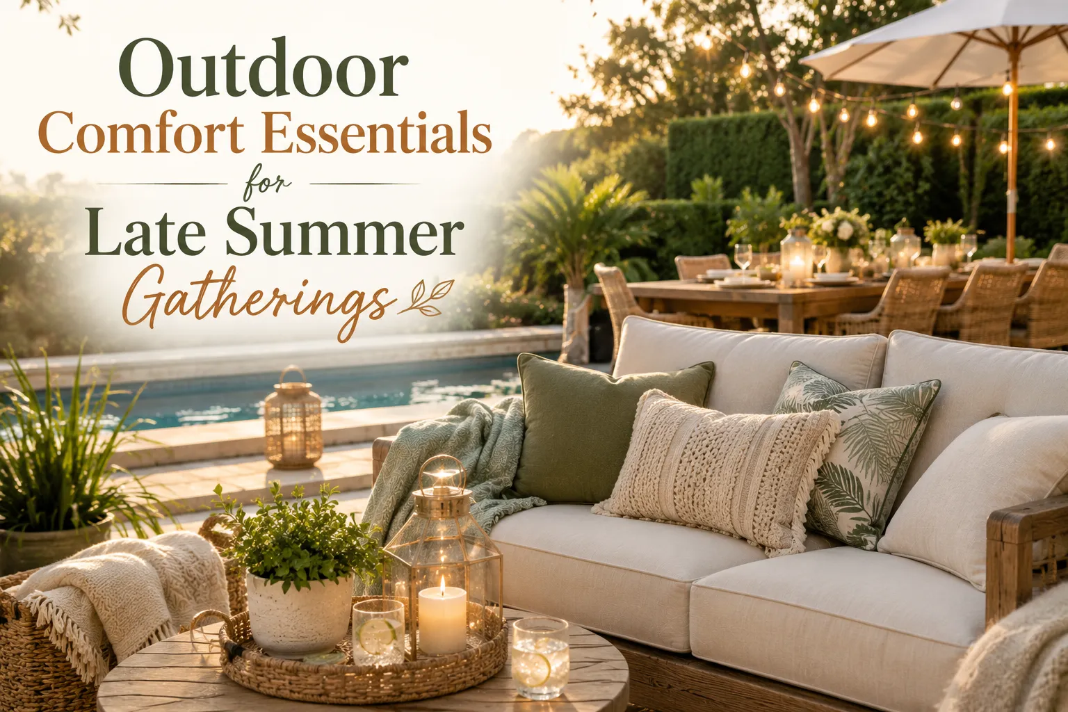 Outdoor Comfort Essentials for Late Summer Gatherings