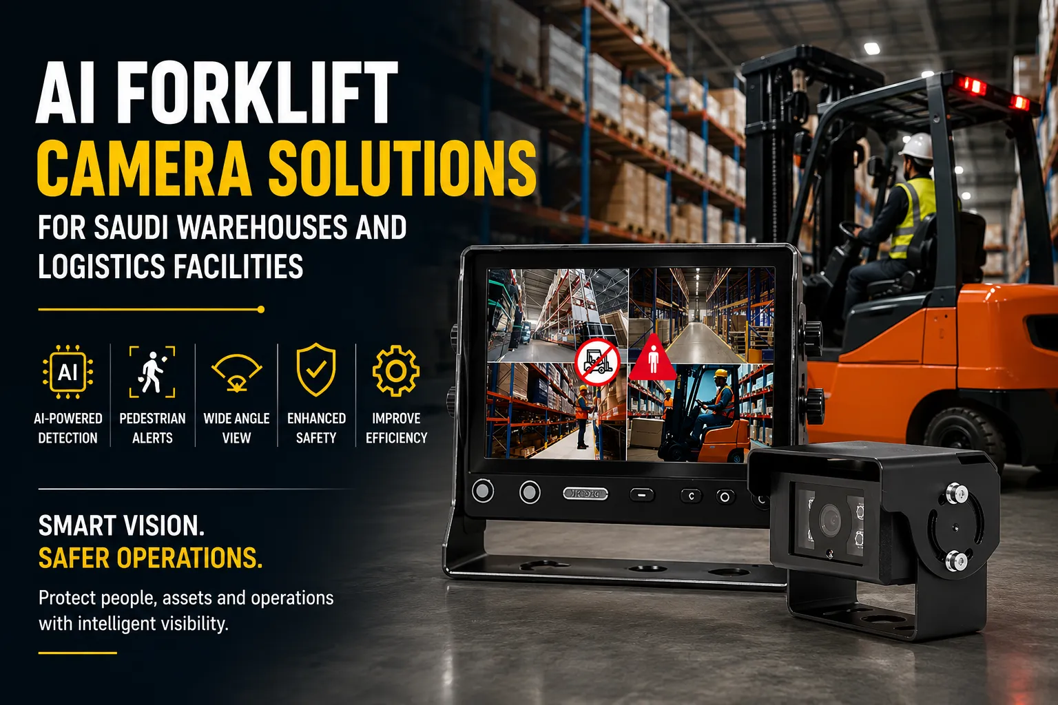 AI Forklift Camera Solutions for Saudi Warehouses and Logistics Facilities