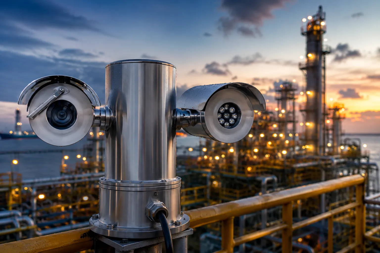 Explosion Proof PTZ Camera With IR for UK Oil & Gas