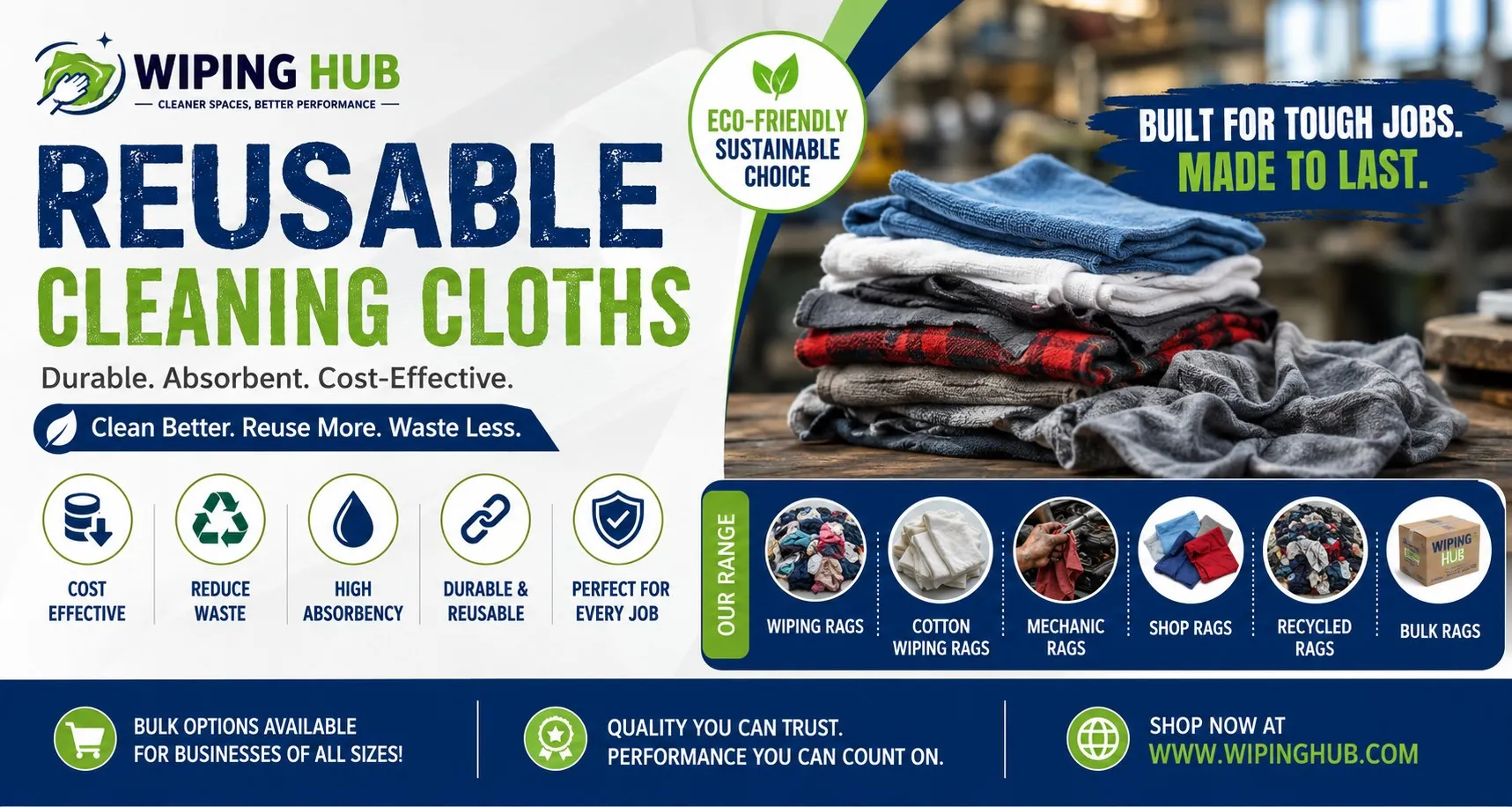 Reusable Cleaning Cloths: A Smarter, Cost-Effective Cleaning Solution for Every Industry
