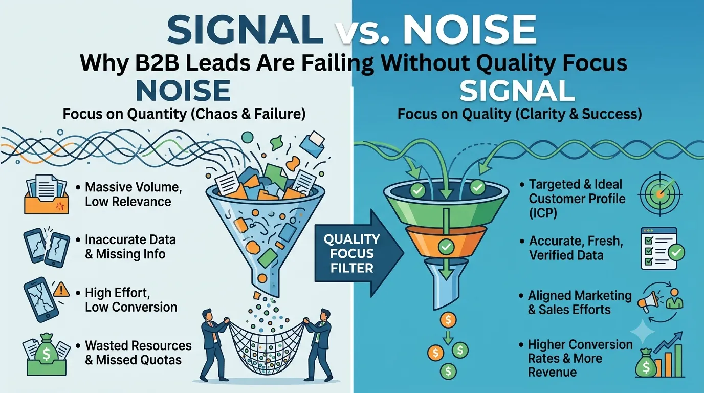 Signal vs. Noise: Why B2B Leads Are Failing Without Quality Focus