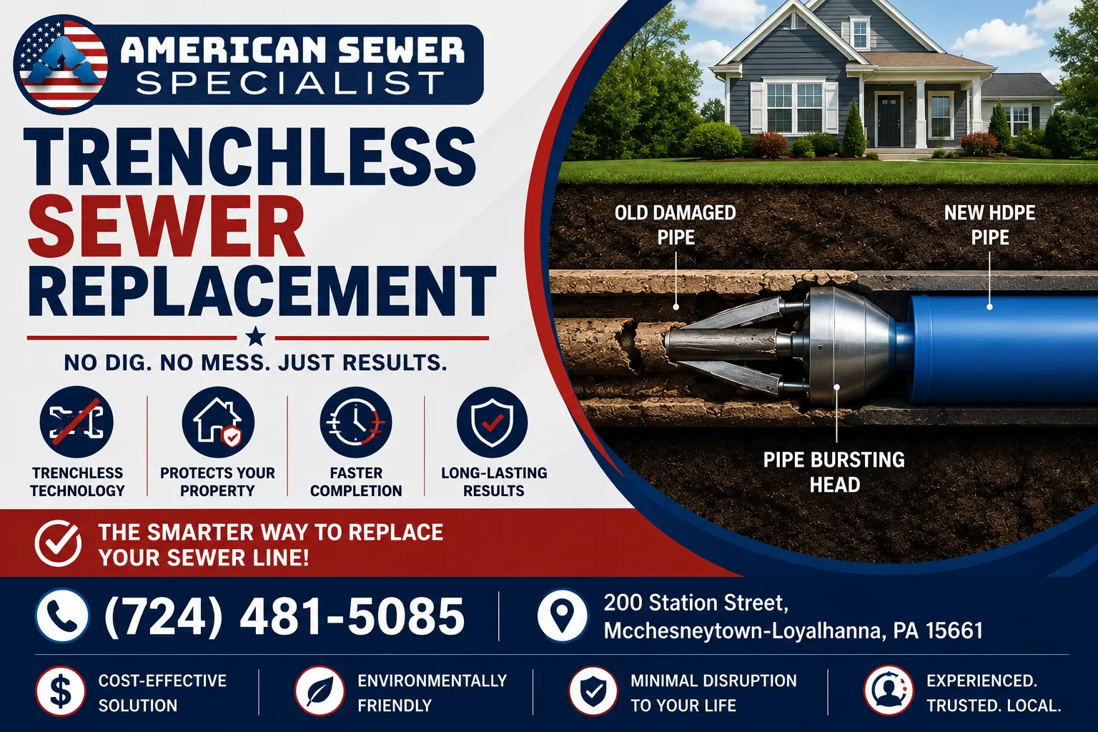 Trenchless Sewer Replacement: A Modern Solution for Fast and Reliable Sewer Line Repair