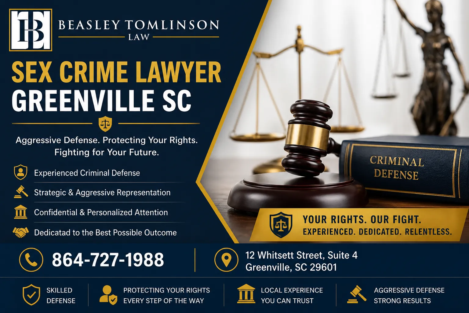 Sex Crime Lawyer Greenville SC: Protecting Your Rights with Skilled Legal Defense