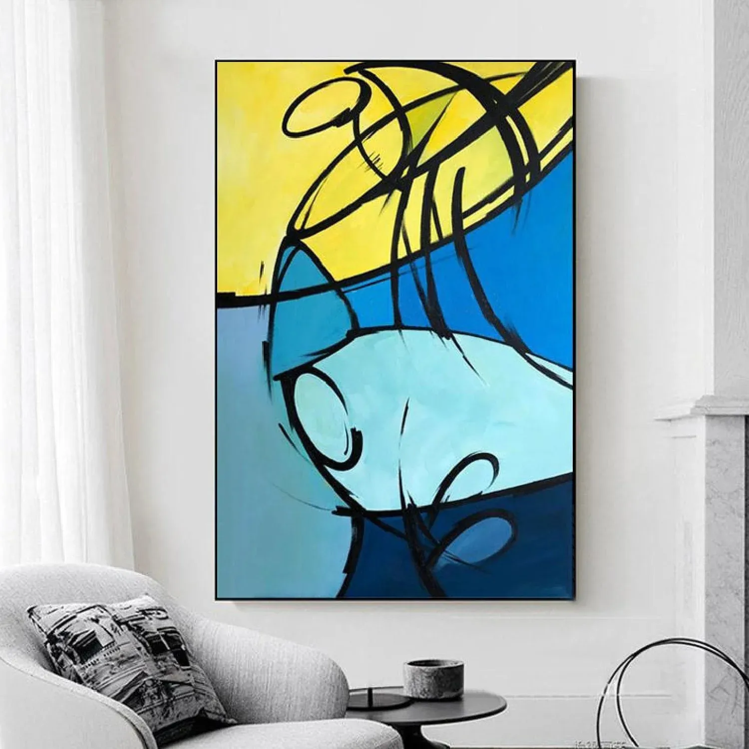 Why Clean Line Artwork Is Dominating Modern Home Interiors with Minimalist Painting