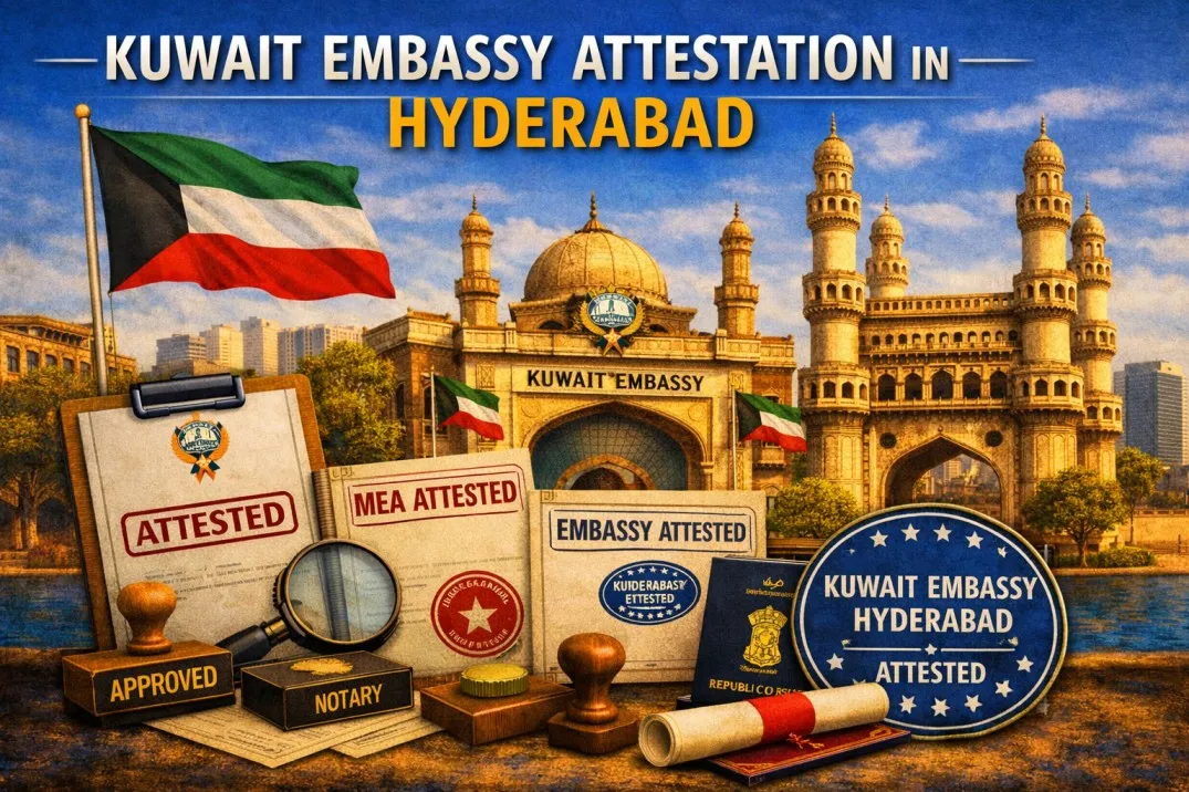 Kuwait Embassy Attestation in Hyderabad