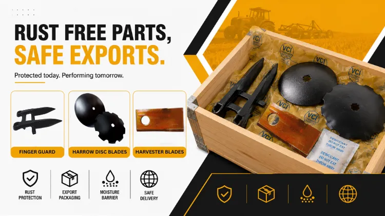 How Agricultural Machinery Parts Are Protected Against Rust During Export