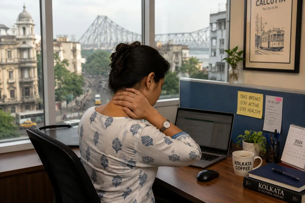 Why Office Workers in Kolkata Experience More Neck Pain: A Physiotherapist's Perspective