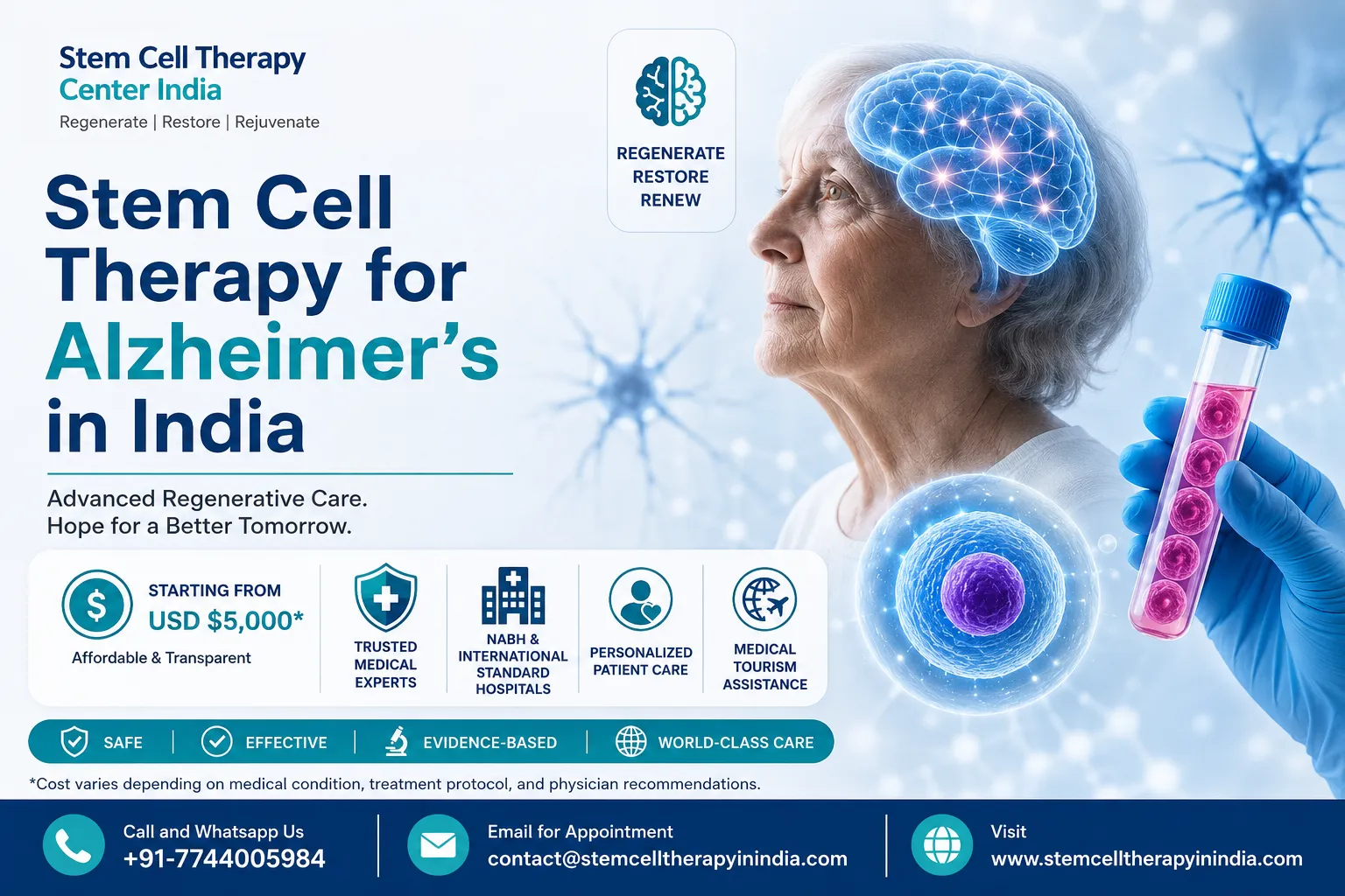 Affordable Stem Cell Therapy for Alzheimer's in India
