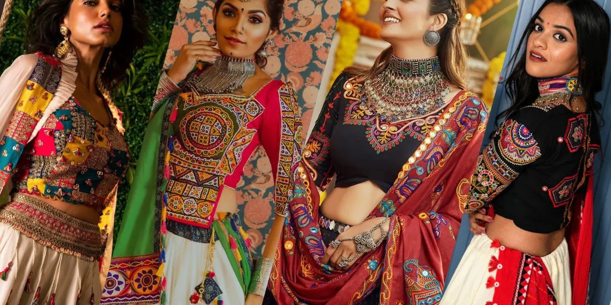 How to Style Navratri Blouse for Garba With Chaniya Choli