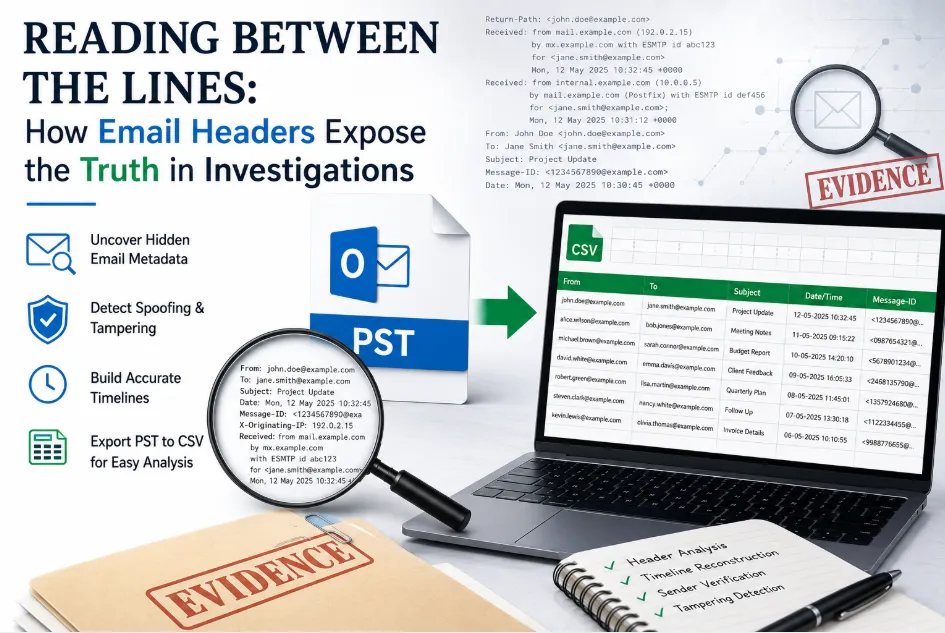 Reading Between the Lines: How Email Headers Expose the Truth in Investigations