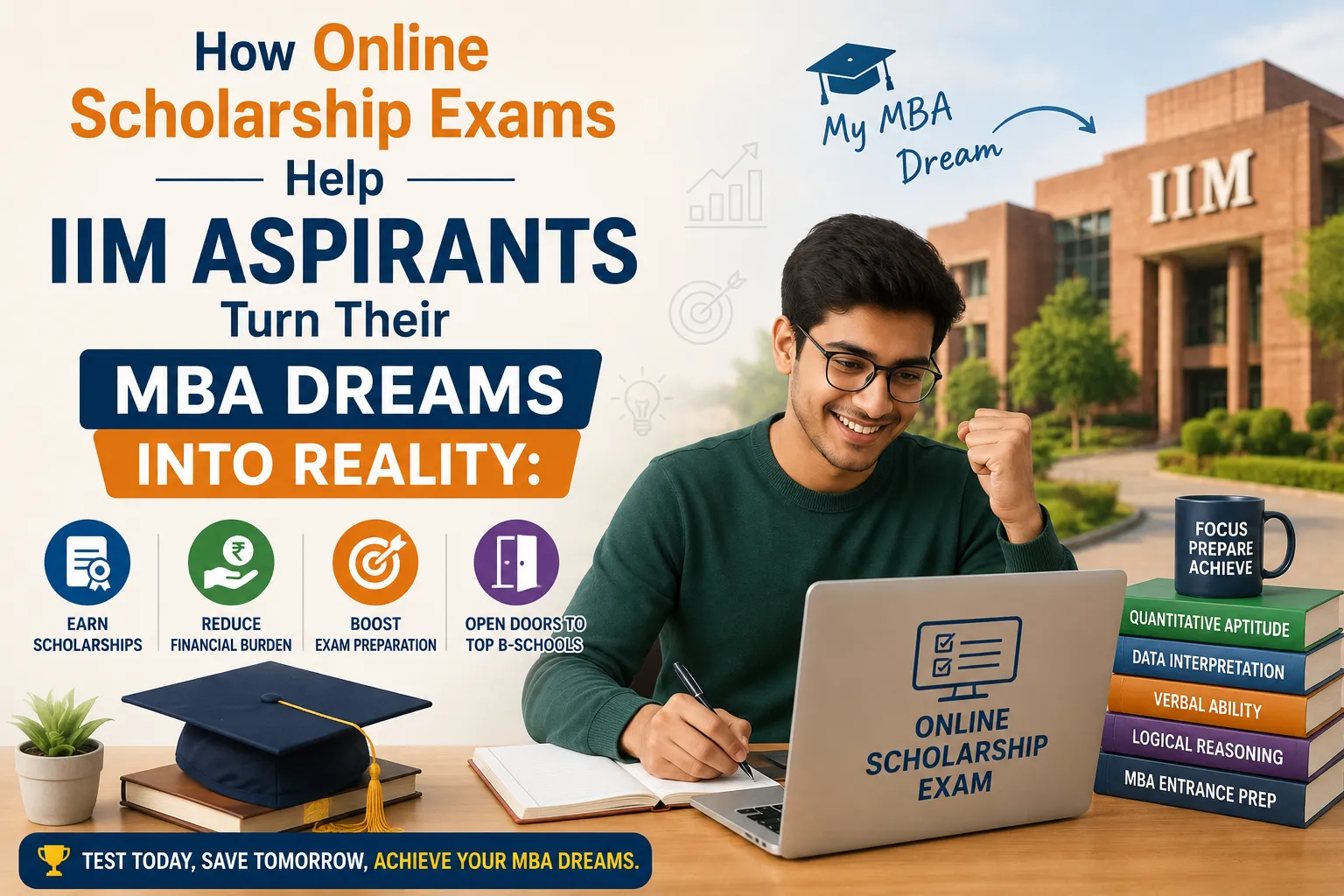 How Online Scholarship Exams Help IIM Aspirants Turn Their MBA Dreams into Reality