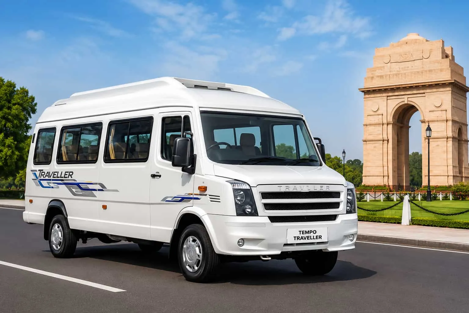Affordable Delhi Tempo Traveller Rent with Professional Driver