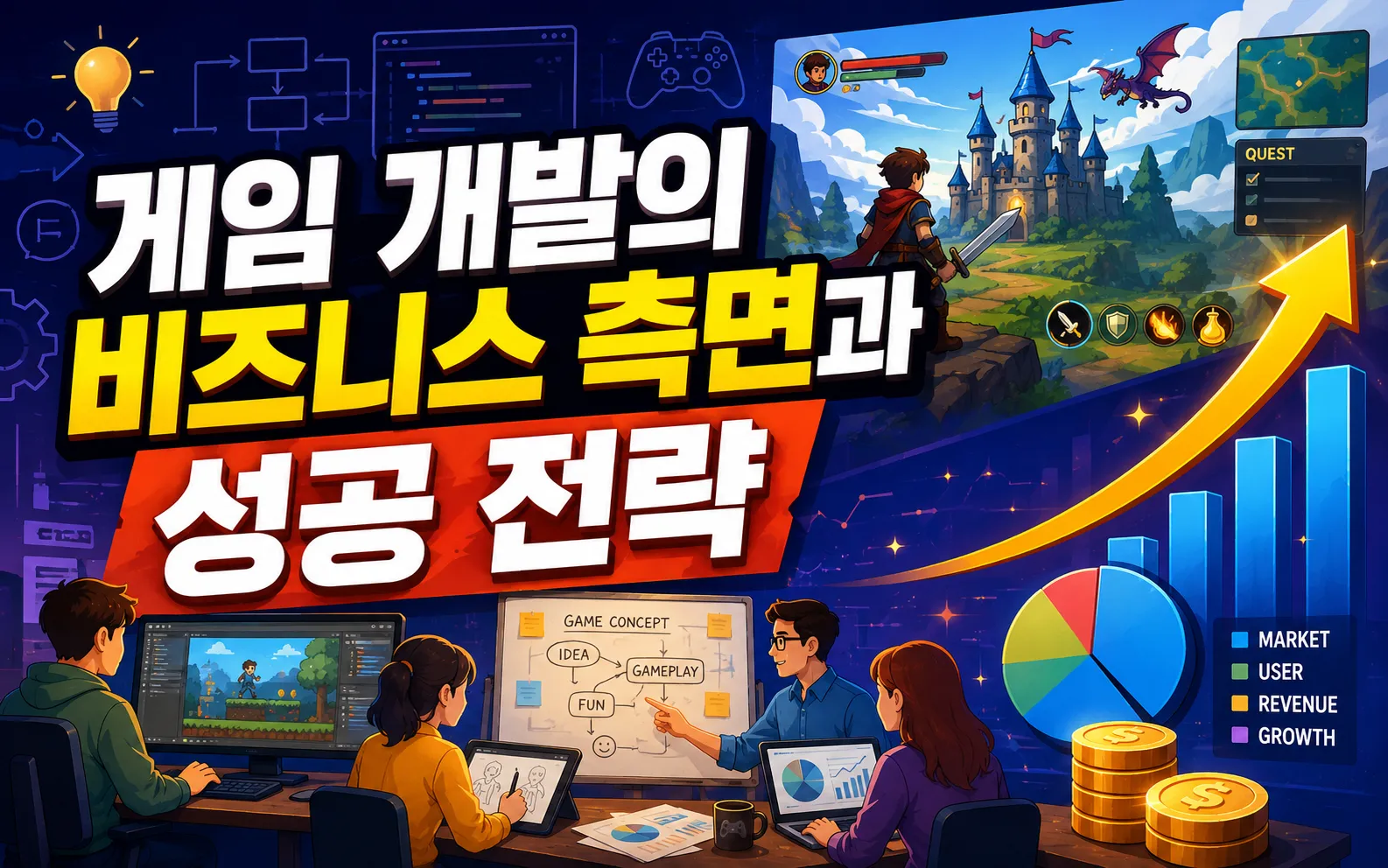 게임 개발의 비즈니스 측면과 성공 전략