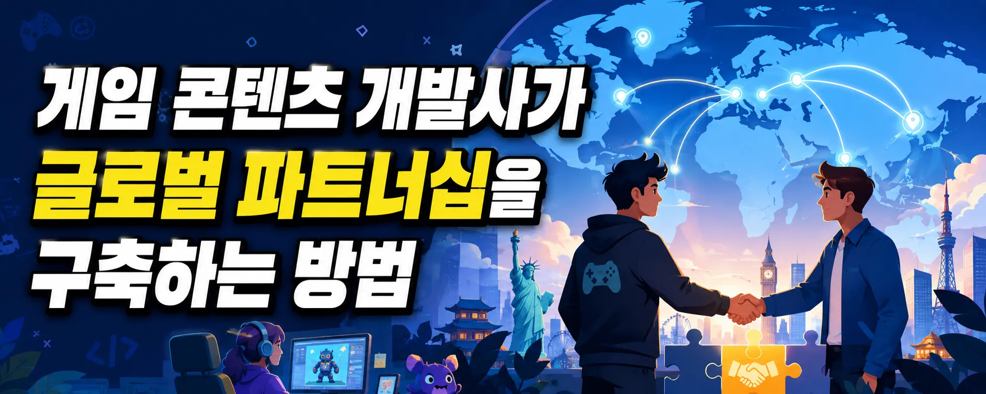 게임 콘텐츠 개발사가 글로벌 파트너십을 구축하는 방법