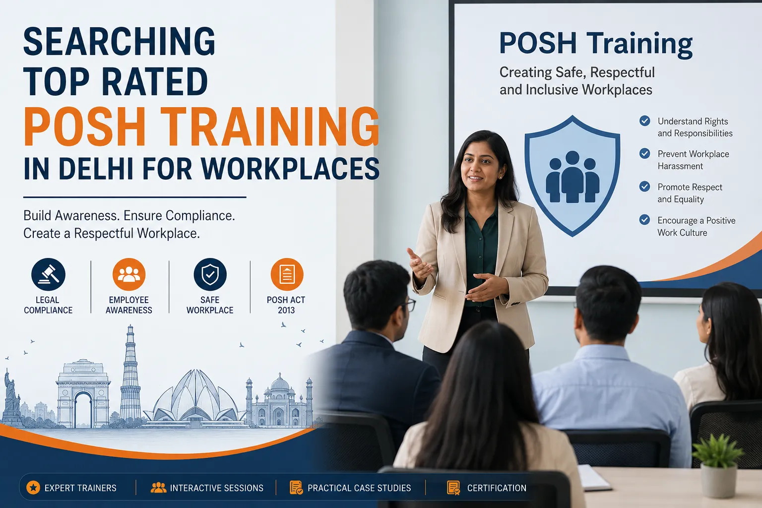Searching Top Rated Posh Training in Delhi for Workplaces