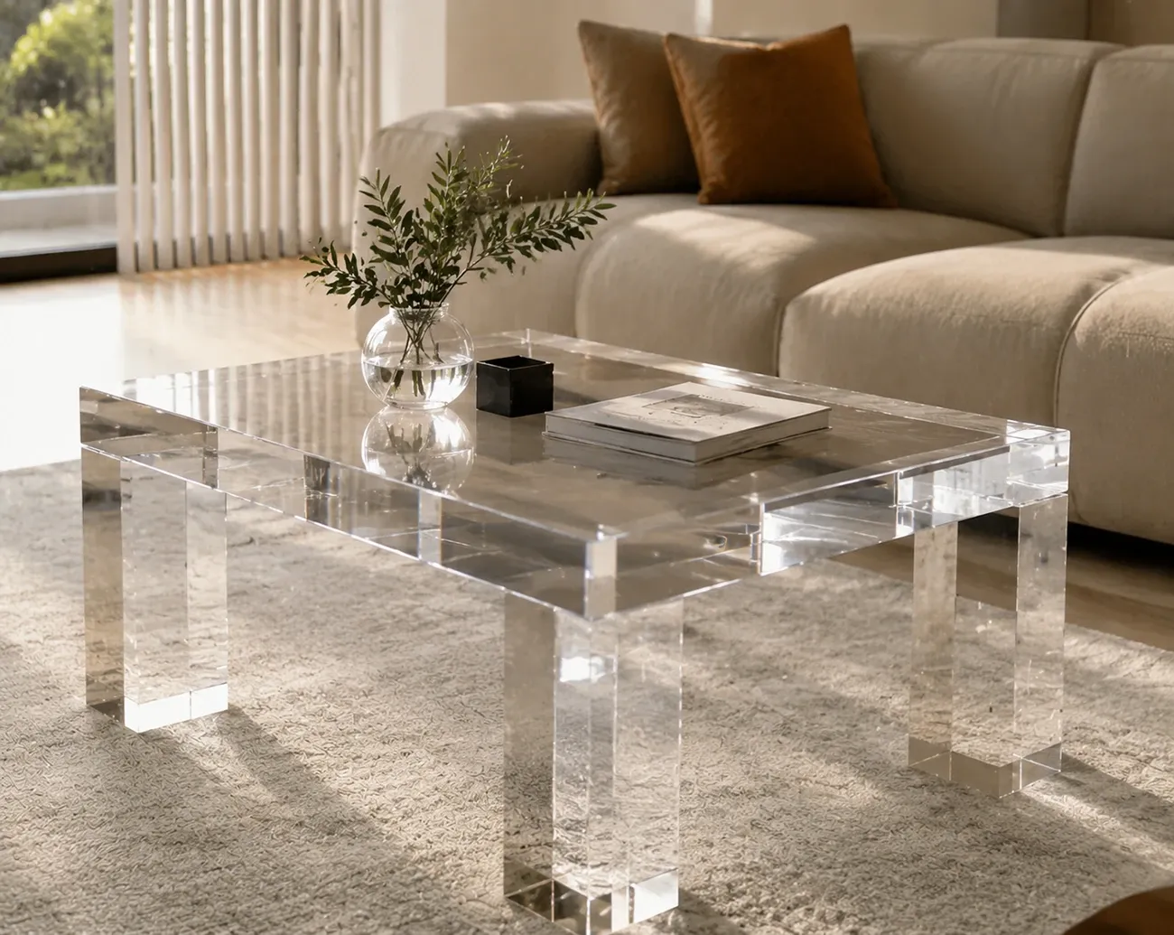 Invisible Strength: How Thick Acrylic Sheets Elevate Modern Furniture and Retail Display Design