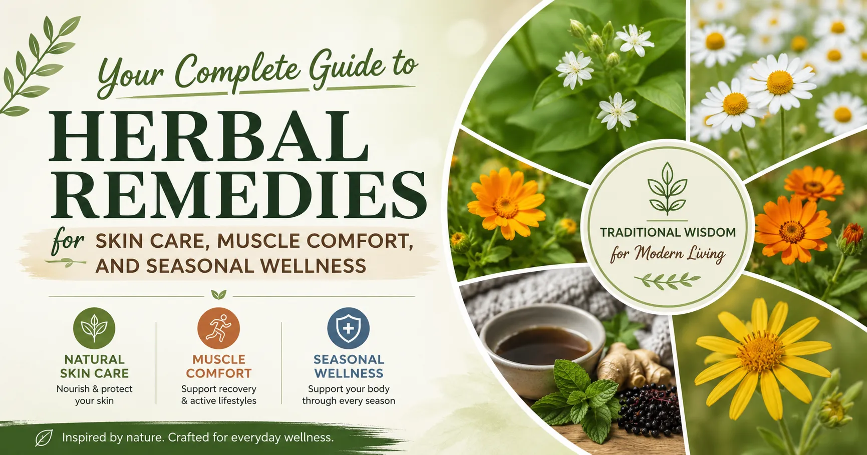 Your Complete Guide to Herbal Remedies for Skin Care, Muscle Comfort, and Seasonal Wellness