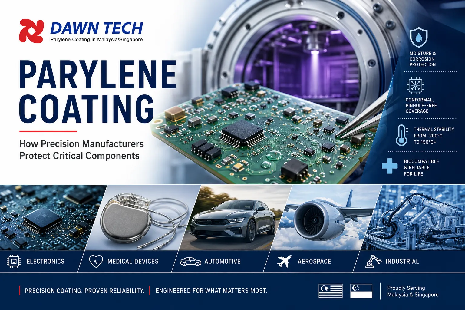Parylene Coating in Malaysia: How Precision Manufacturers Protect Critical Components