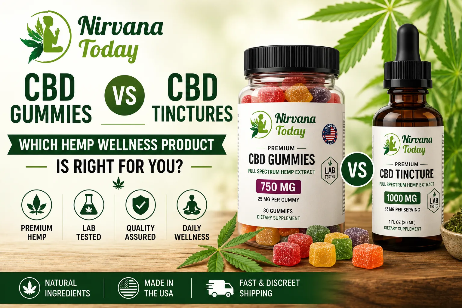 CBD Gummies vs CBD Tinctures: Which Hemp Wellness Product Is Right for You?