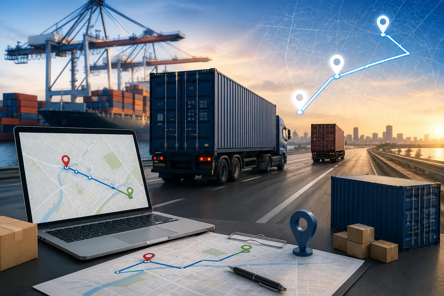 How Route Planning Improves 20ft and 40ft Container Transport Efficiency