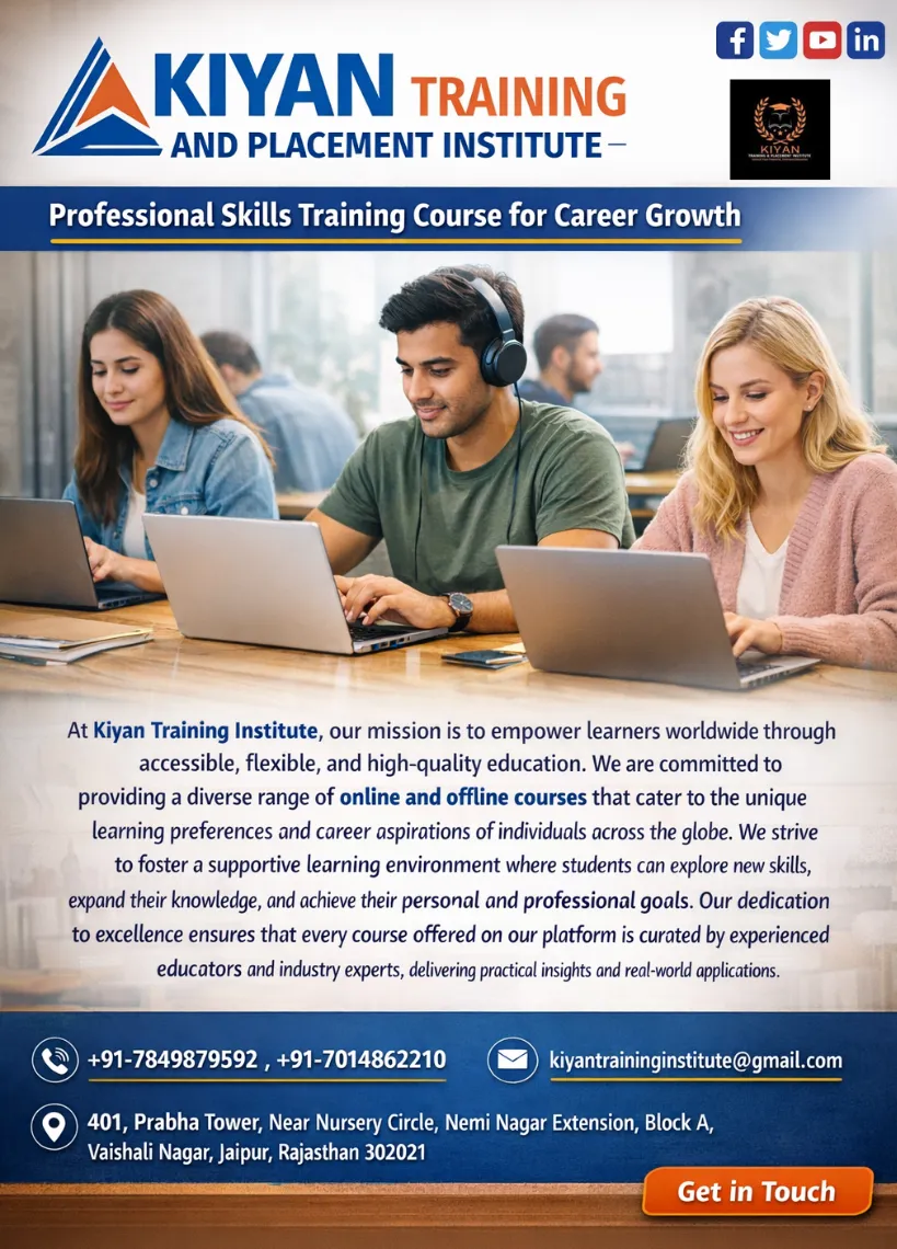 Best Training And Placement Institute In Rajasthan For Complete IT Career Development