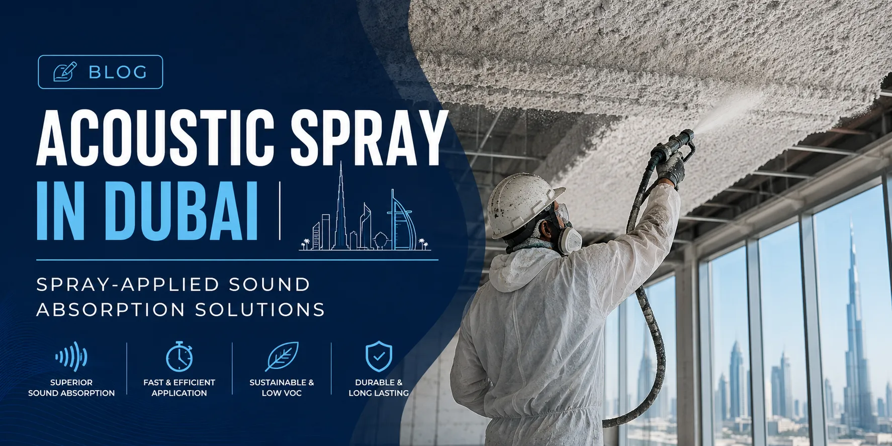 Acoustic Spray in Dubai | Spray-Applied Sound Absorption Solutions