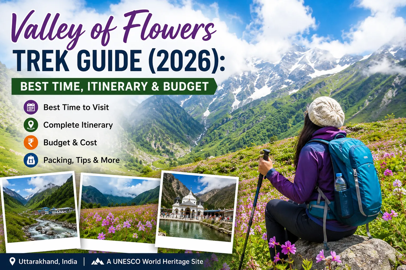 Valley of Flowers Trek Guide (2026): A Journey Through India's Most Beautiful Himalayan Valley