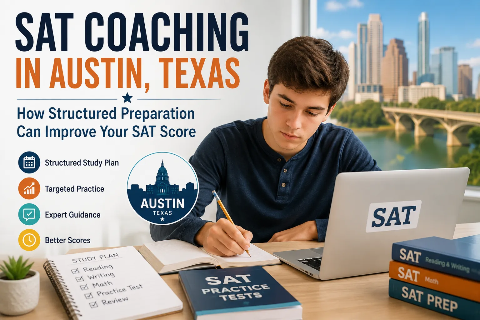 SAT Coaching in Austin, Texas: How Structured Preparation Can Improve Your SAT Score