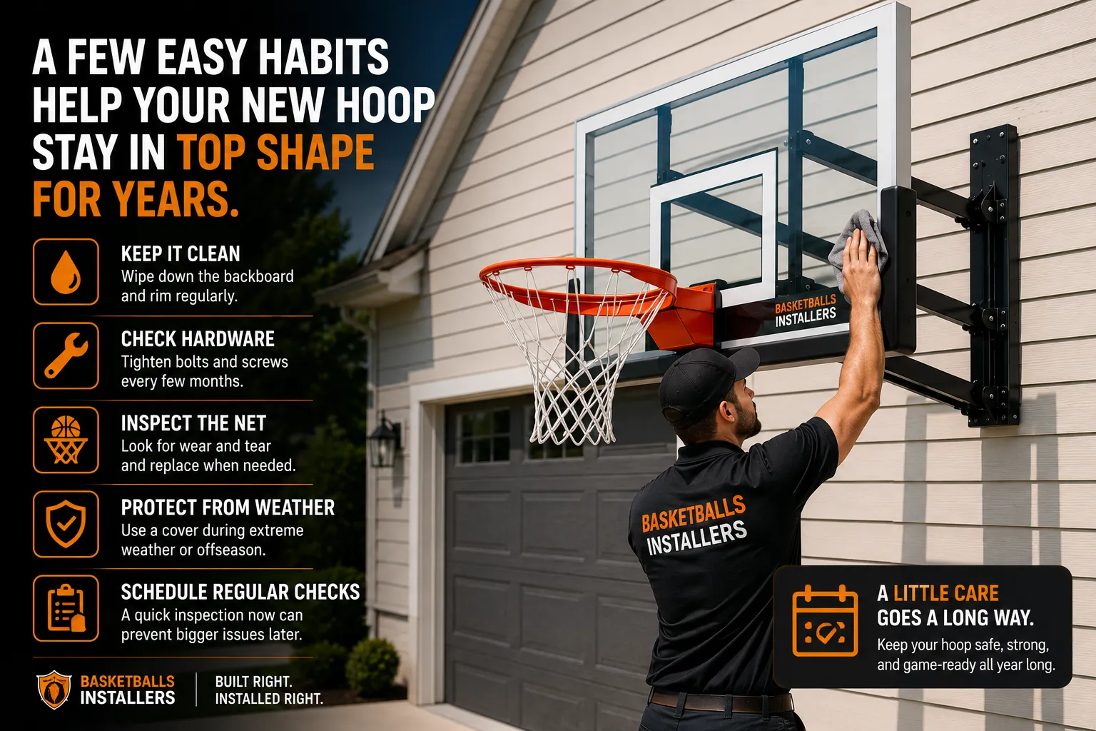 A few easy habits help your new hoop stay in top shape for years.