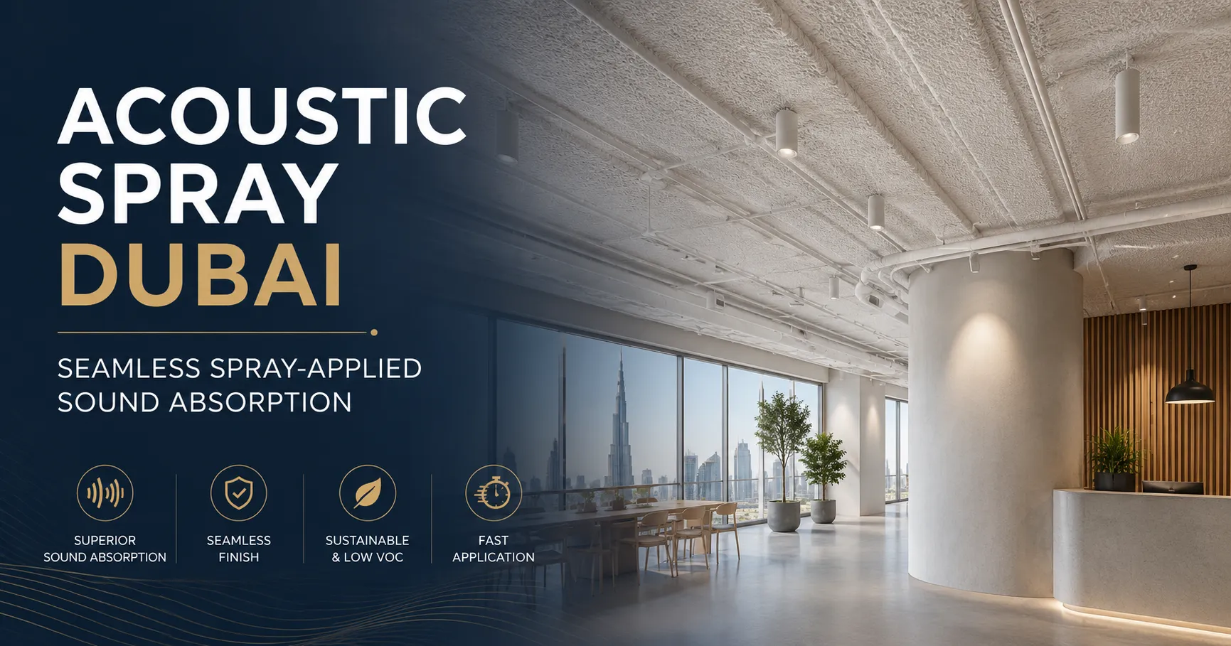 Acoustic Spray Dubai | Seamless Spray-Applied Sound Absorption