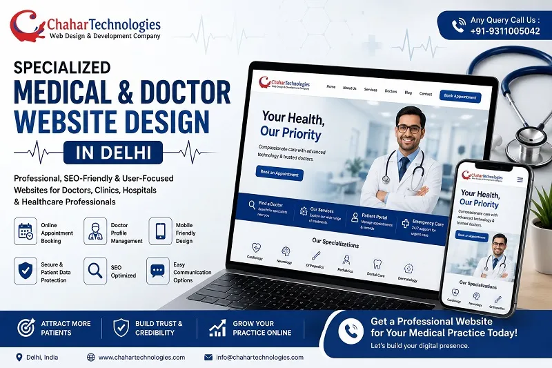 Chahar Technologies-Specialized Medical & Doctor Website Design in Delhi