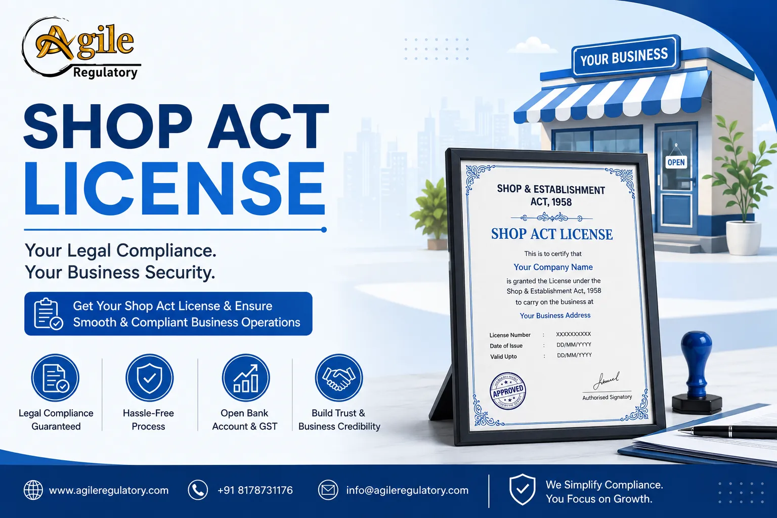 Launch Your Business Legally with a Shop Act License Online in India