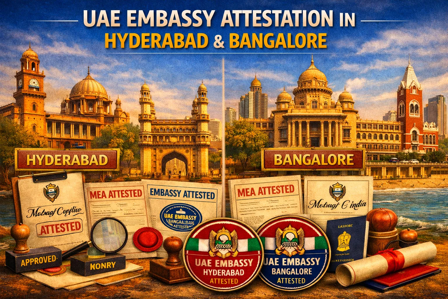 UAE Embassy Attestation In Hyderabad and Bangalore