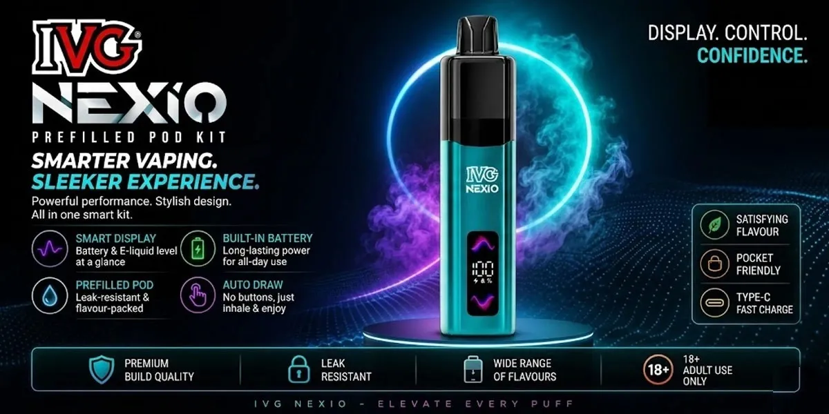 IVG Nexio Kit: Everything You Need to Know About the Rechargeable Prefilled Pod Vape Kit