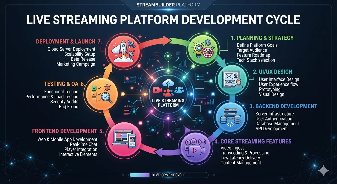 Live Streaming Platform Development Cycle