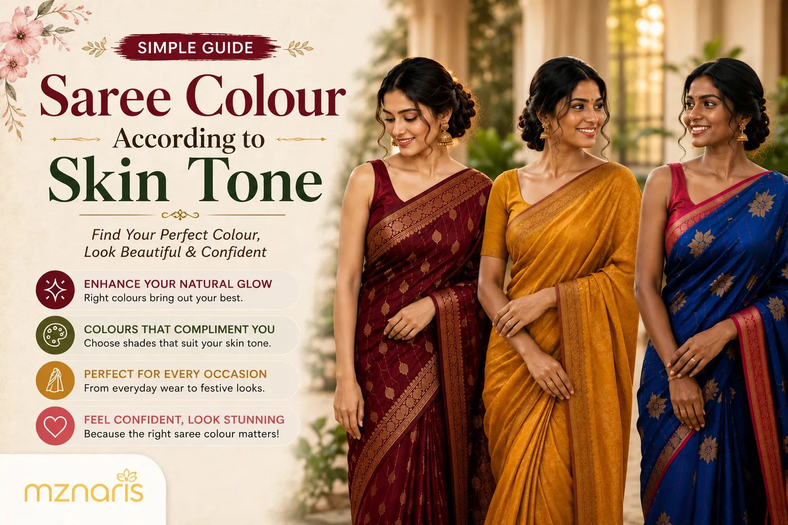 Saree Colour According to Skin Tone – Simple Guide