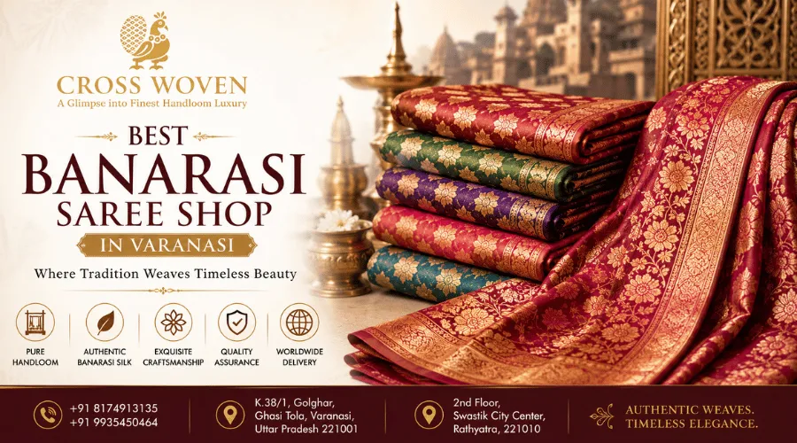 Best Saree Shop in Banaras for Pure Handloom Banarasi Silk Sarees