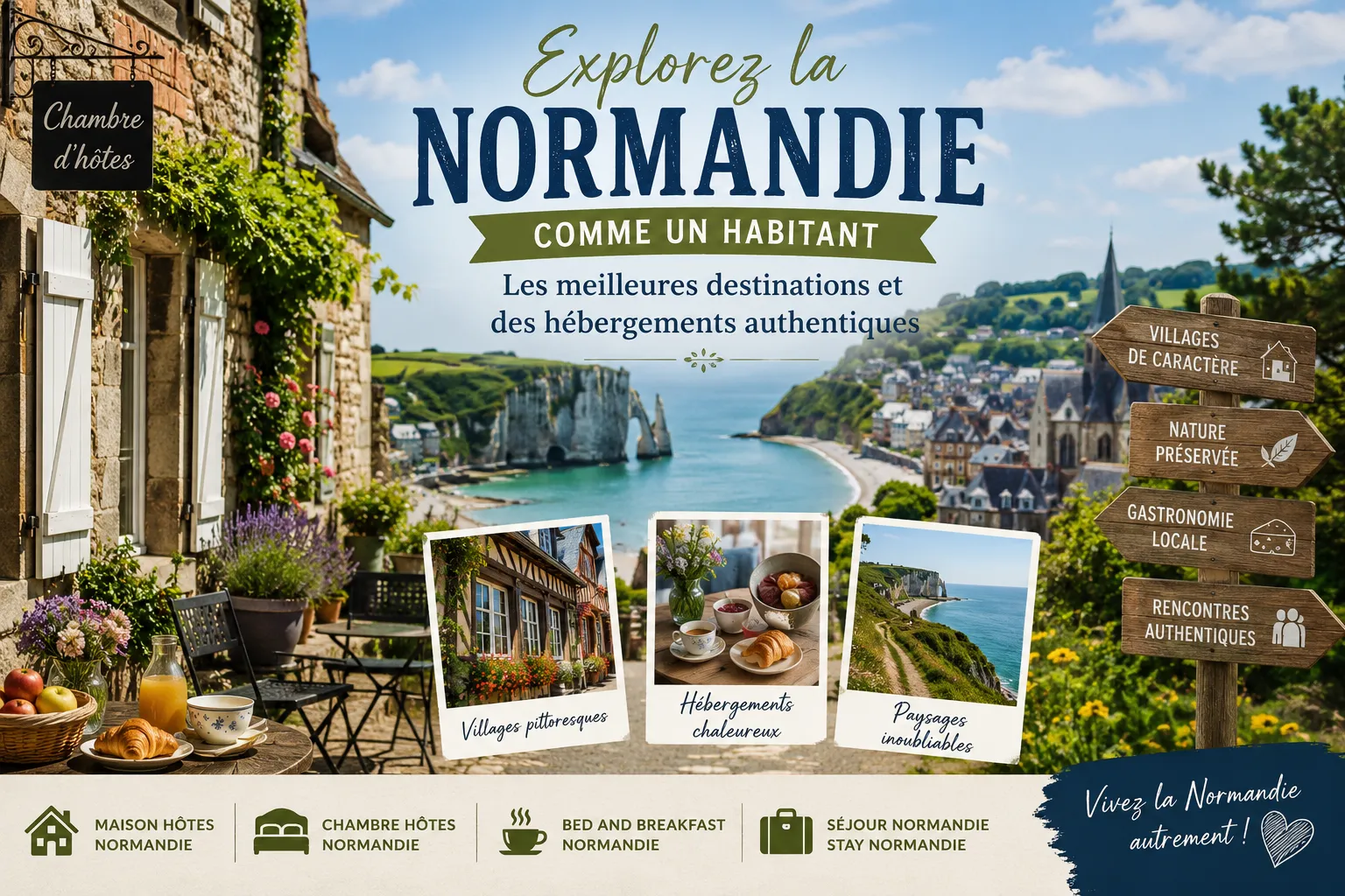 Explorez la Normandie comme un habitant : destinations incontournables et hébergements authentiques