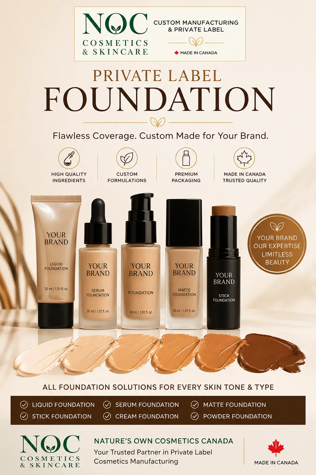 Private Label Foundation | Premium All Foundation Collection Canada