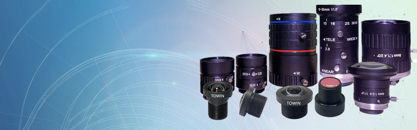 High-resolution C-mount lenses for machine vision