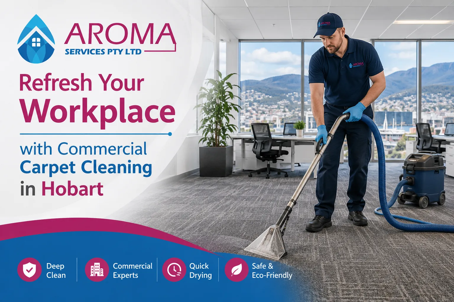 Refresh Your Workplace with Commercial Carpet Cleaning in Hobart