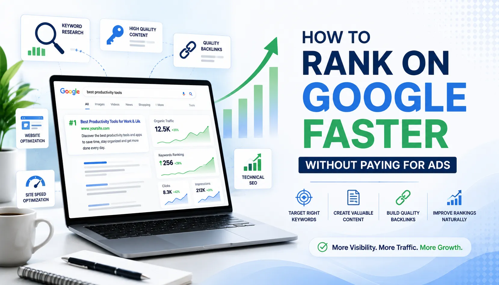 How to Rank on Google Faster Without Paying for Ads