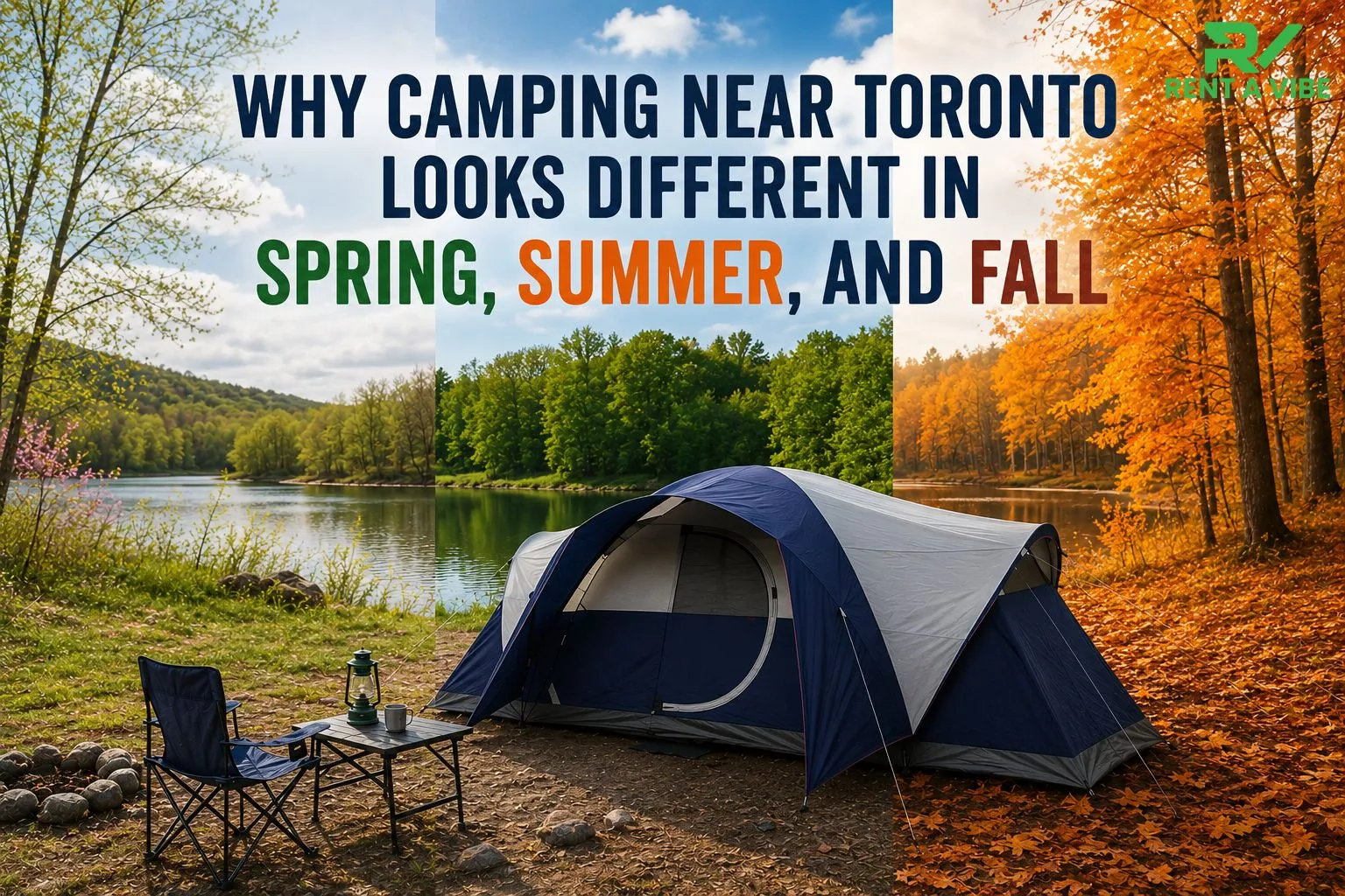 Why Camping Near Toronto Looks Different in Spring, Summer, and Fall