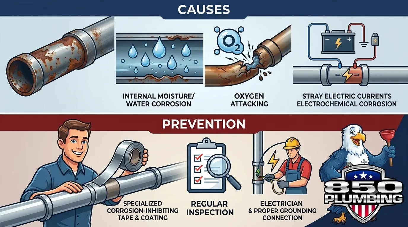 What Causes Gas Pipe Corrosion and How Can Homeowners Prevent It?