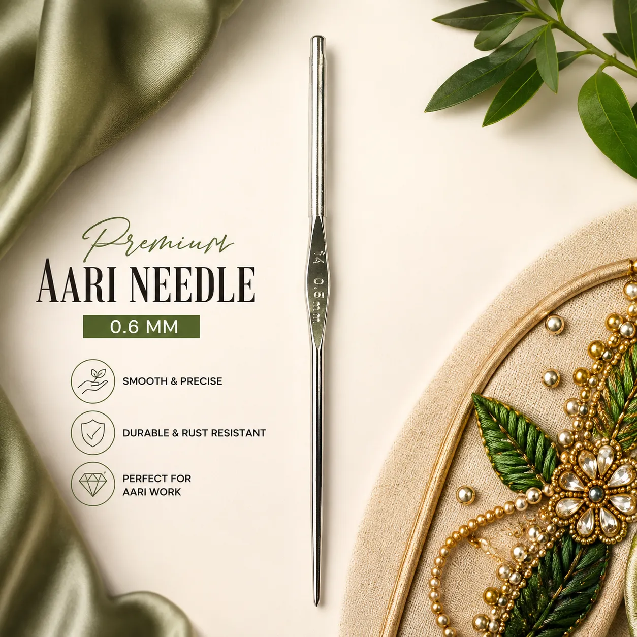 Secrets Behind Beautiful Aari Work Is Materials That Make a Difference