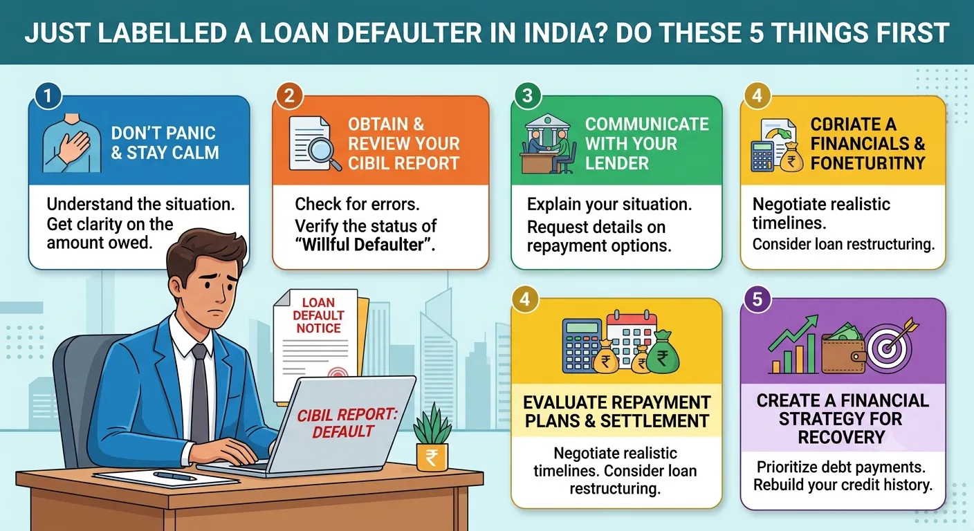 Just Labelled a Loan Defaulter in India? Do These 5 Things First