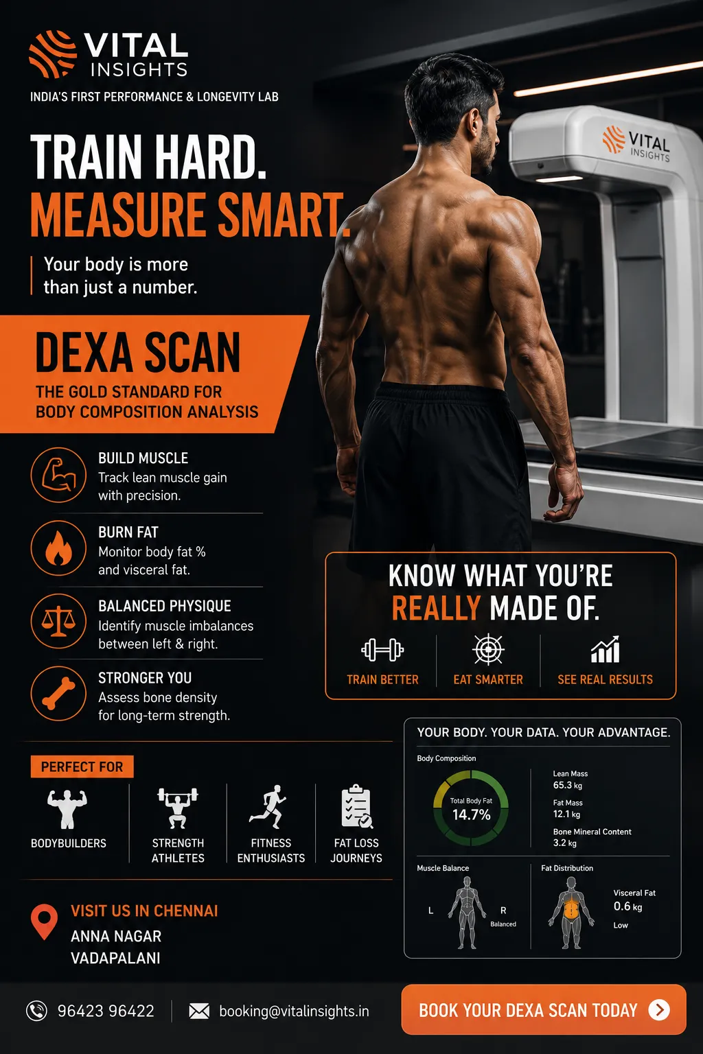 DEXA Scan for Gym Members in Chennai: The Smartest Way to Track Muscle Gain & Fa