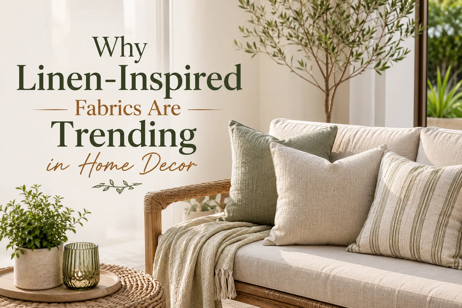 Why Linen-Inspired Fabrics Are Trending in Home Decor