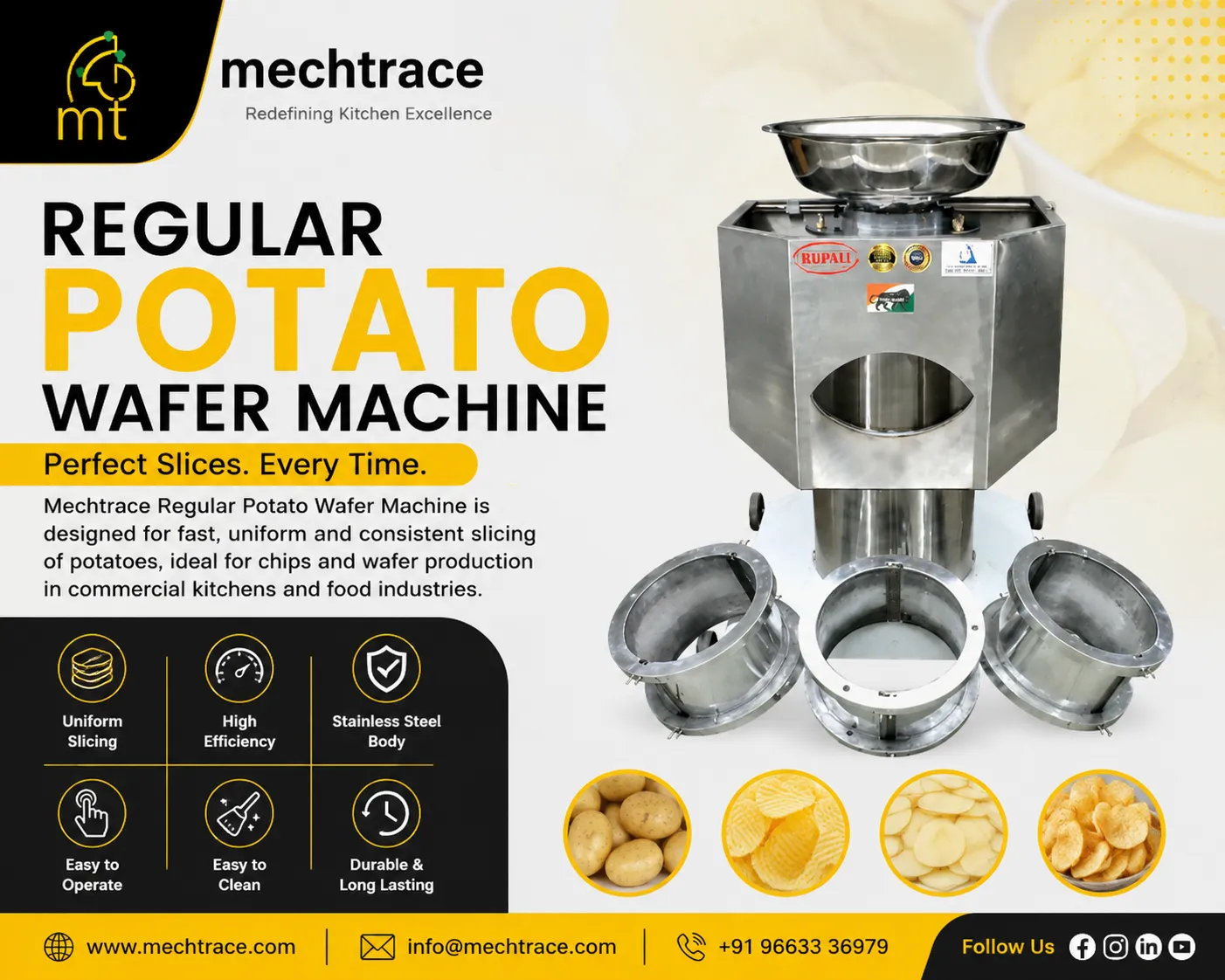 Boost Your Commercial Kitchen with Mechtrace's Premium Food Processing Machines