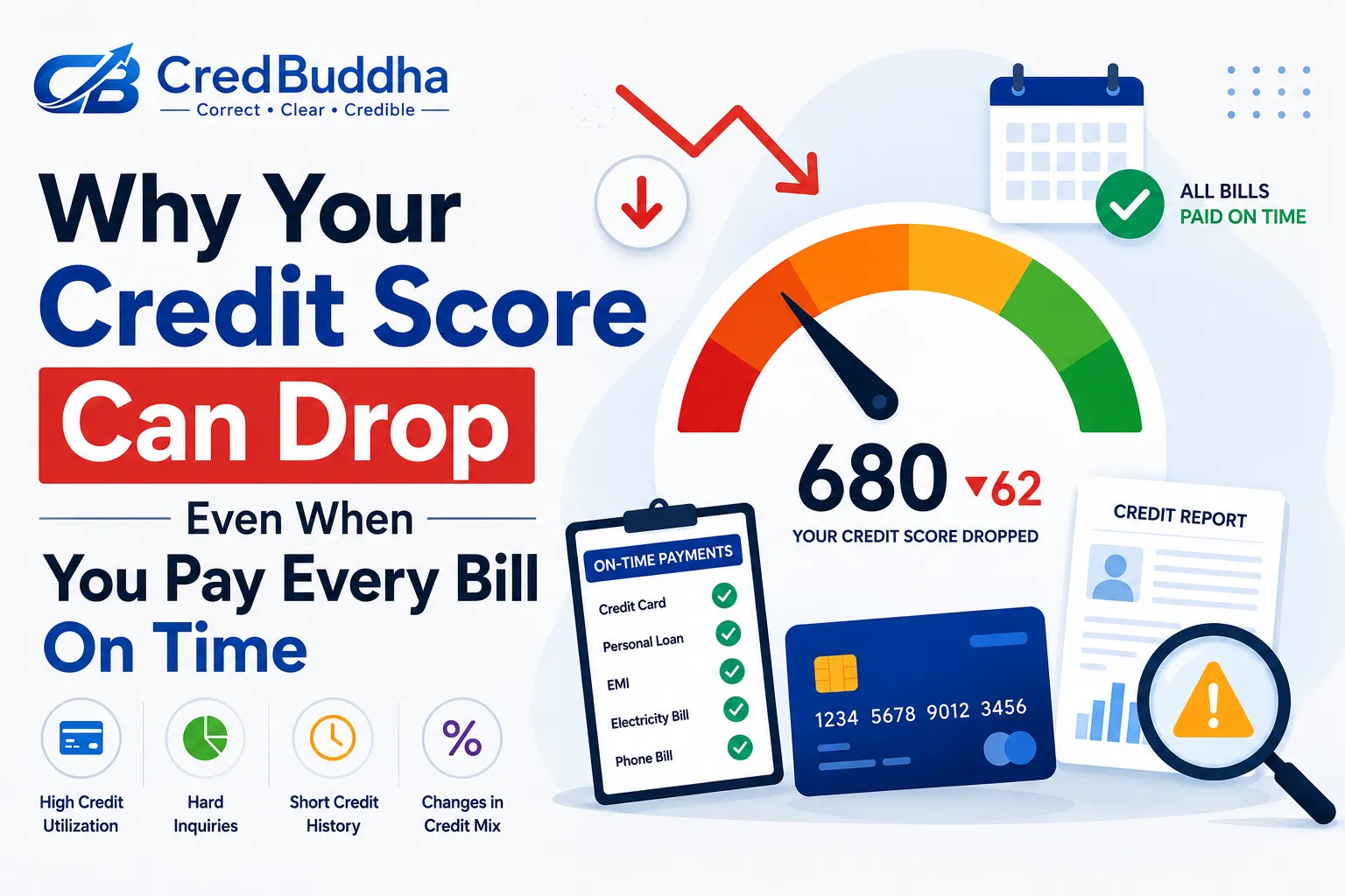 Why Your Credit Score Can Drop Even When You Pay Every Bill On Time